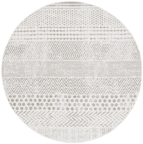 Safavieh Pyramid 5'-3" x 5'-3" Rug in Ivory / Grey