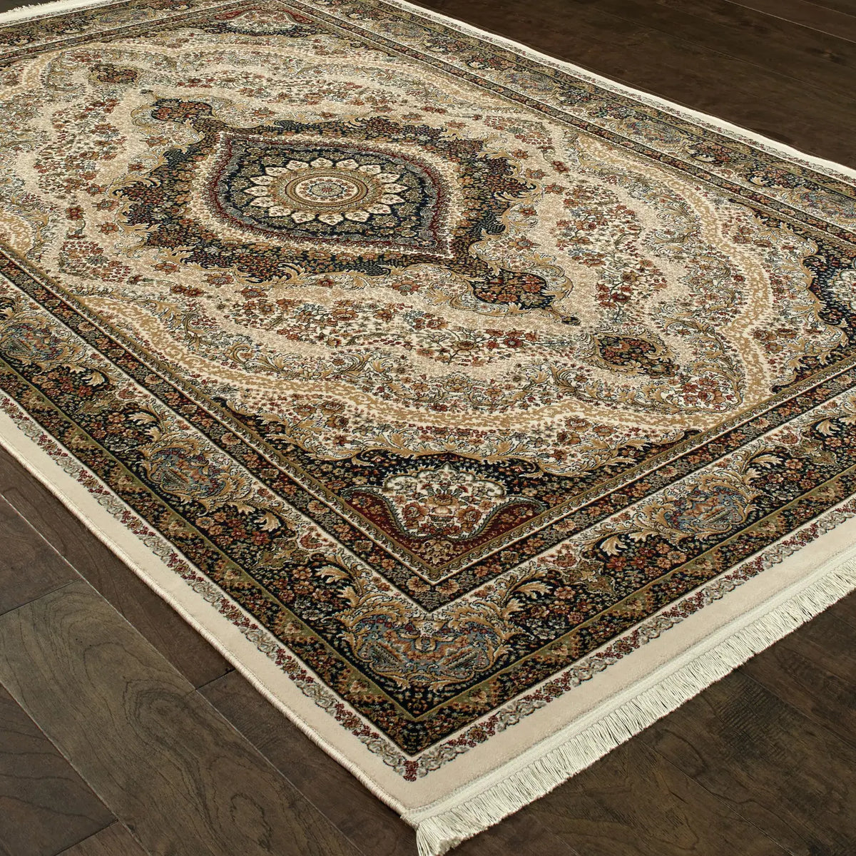Oriental Weavers Sphinx Masterpiece 111W2 Ivory / Multi Rugs - angle detail