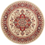 Safavieh Mahal 6'-7" x 6'-7" Rug in Creme / Red