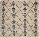 Safavieh Bohemian 6'-0" x 6'-0" Rug in Beige / Black