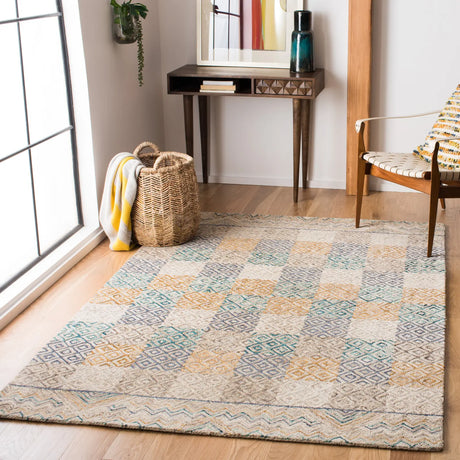 Safavieh Aspen 4'-0" x 6'-0" Rug in Blue / Gold