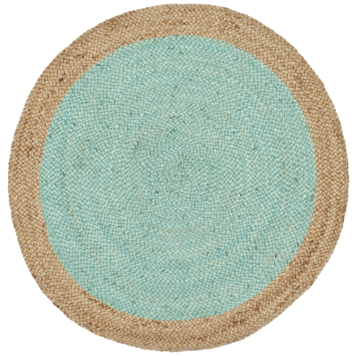 Safavieh Natural Fiber 3'-0" x 3'-0" Rug in Aqua / Natural