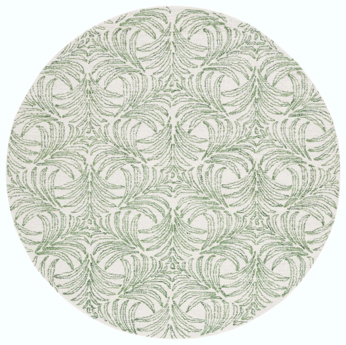 Safavieh Martha Stewart 300 6'-0" x 6'-0" Rug in Ivory / Green