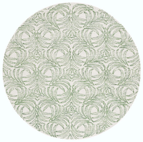 Safavieh Martha Stewart 300 6'-0" x 6'-0" Rug in Ivory / Green