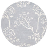 Safavieh Bella 5'-0" x 5'-0" Rug in Light Blue / Ivory