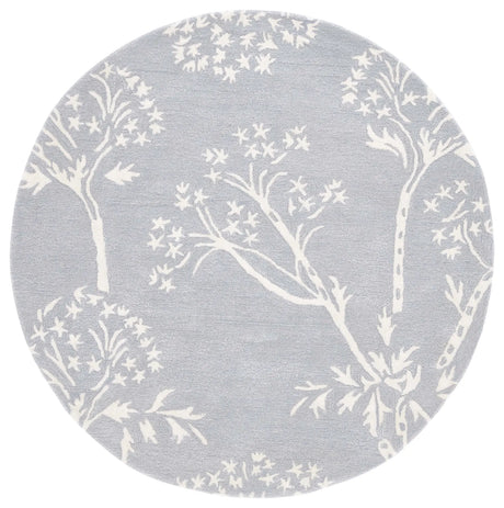 Safavieh Bella 5'-0" x 5'-0" Rug in Light Blue / Ivory