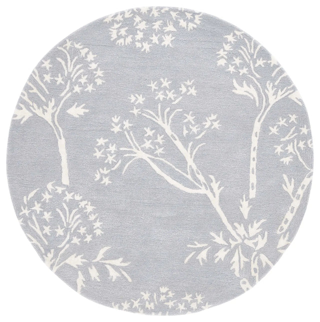 Safavieh Bella 5'-0" x 5'-0" Rug in Light Blue / Ivory