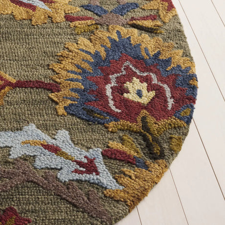 Safavieh Blossom 5'-0" x 8'-0" Rug in Green / Multi