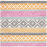 Safavieh Micro-Loop 5'-0" x 5'-0" Rug in Ivory / Rust