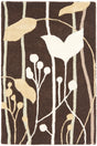 Safavieh Soho 2'-0" x 3'-0" Rug in Dark Brown / Multi