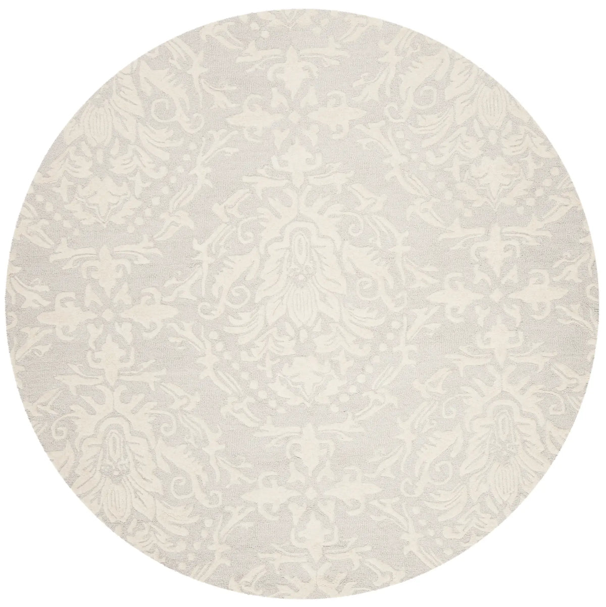 Safavieh Blossom 6'-0" x 6'-0" Rug in Light Grey / Ivory