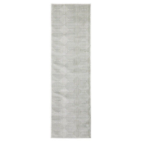 Oriental Weavers Montecito 8111W Grey/ White Rug - runner