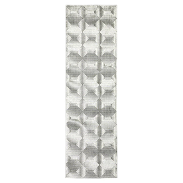 Oriental Weavers Montecito 8111W Grey/ White Rug - runner