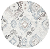 Safavieh Suzani 6'-0" x 6'-0" Rug in Ivory / Grey