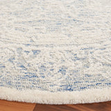 Safavieh Ebony 6'-0" x 6'-0" Rug in Blue / Ivory