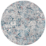Safavieh Meadow 500 6'-7" x 6'-7" Rug in Light Grey / Blue
