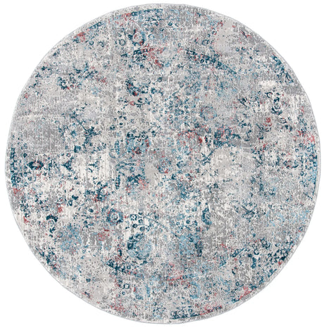 Safavieh Meadow 500 6'-7" x 6'-7" Rug in Light Grey / Blue