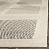 Safavieh Courtyard 5'-3" x 7'-7" Rug in Sand / Black