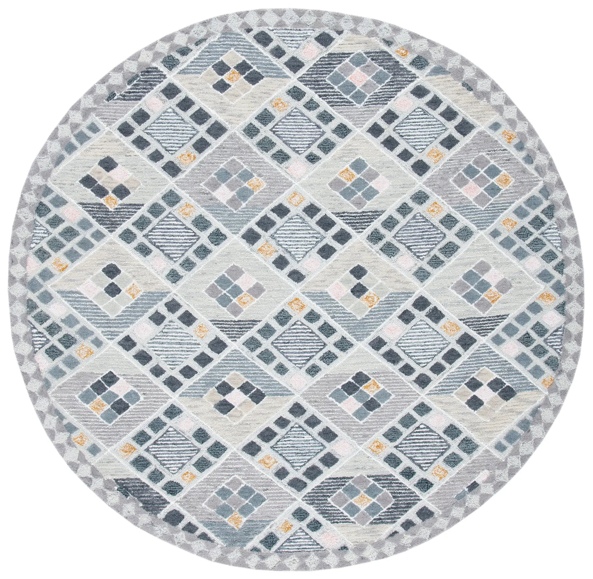 Safavieh Soho 6'-0" x 6'-0" Rug in Grey / Gold