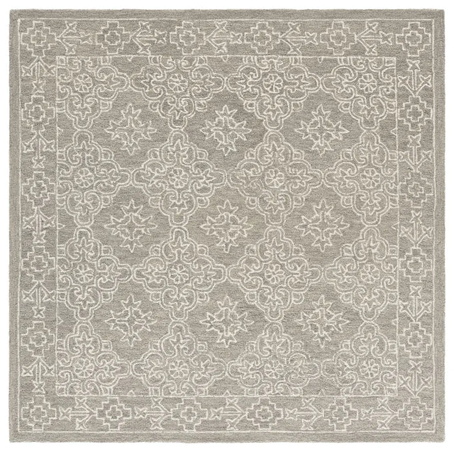 Safavieh Martha Stewart 6'-0" x 6'-0" Rug in Light Grey / Ivory