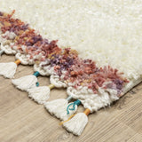 Oriental Weavers Sphinx Axis Ax04A Ivory/ Multi Rug - corner detail
