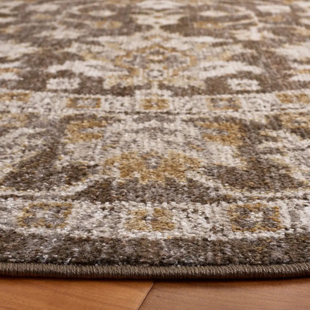 Safavieh Hazel 500 6'-0" x 6'-0" Rug in Brown / Ivory