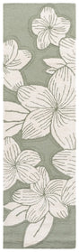 Safavieh Glamour 2'-3" x 8'-0" Rug in Sage Green / Ivory