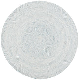 Safavieh Braided 5'-0" x 5'-0" Rug in Grey / Ivory