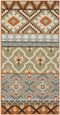 Safavieh Veranda 2'-7" x 5'-0" Rug in Green / Terracotta