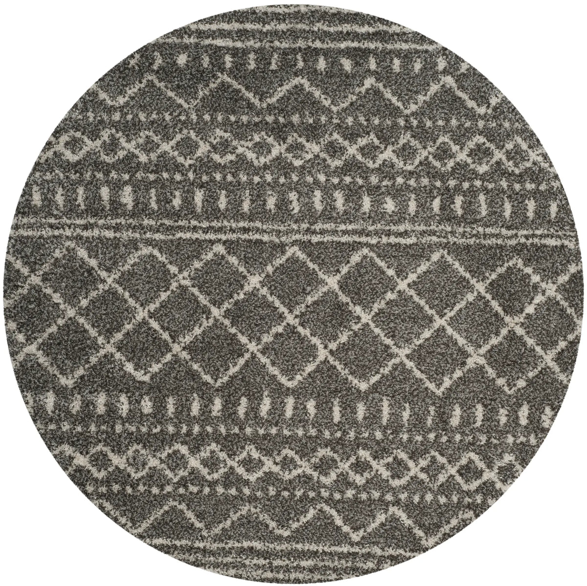 Safavieh Arizona Shag 10'-0" x 10'-0" Rug in Brown / Ivory
