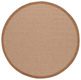 Safavieh Sisal All-Weather 6'-7" x 6'-7" Rug in Natural / Brown