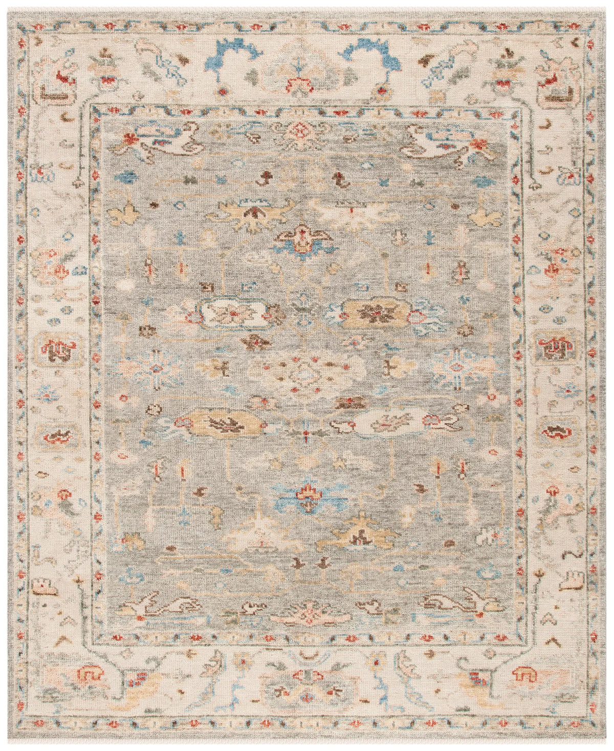 Safavieh Samarkand 10'-0" x 14'-0" Rug in Grey / Ivory