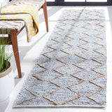 Safavieh Vintage Leather 2'-3" x 9'-0" Rug in Light Grey / Natural