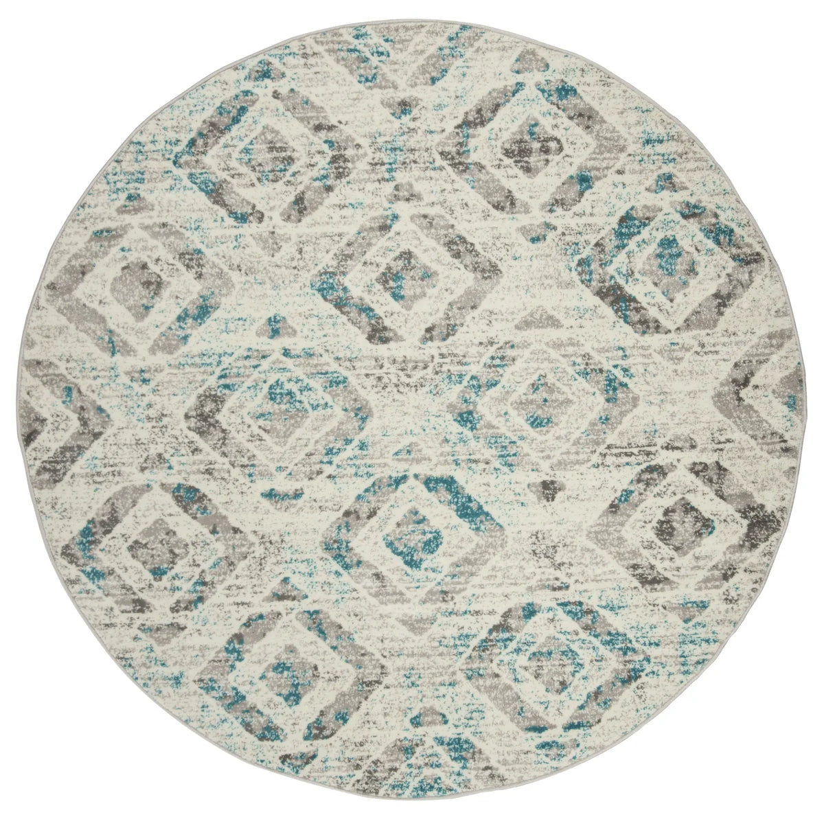 Safavieh Skyler 6'-7" x 6'-7" Rug in Ivory / Blue