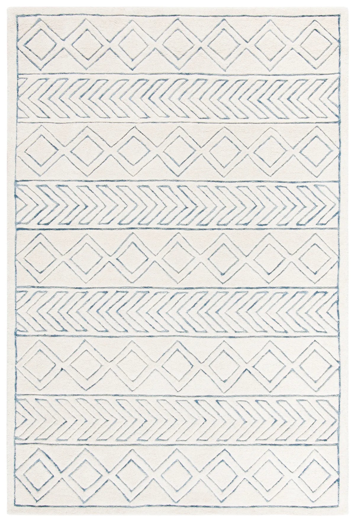 Safavieh Glamour 4'-0" x 6'-0" Rug in Ivory / Blue