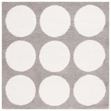 Safavieh Calico Shag 6'-7" x 6'-7" Rug in Grey / Ivory