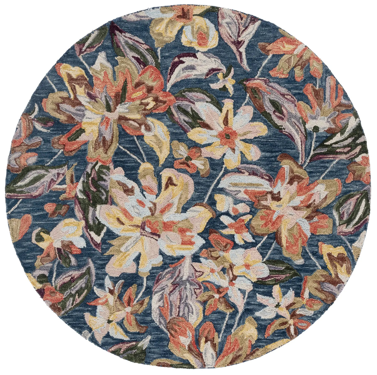 Safavieh Blossom 6'-0" x 6'-0" Rug in Blue / Gold