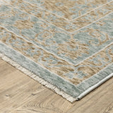 Oriental Weavers Sphinx ECHO ECH03 Beige Medallion Rugs - corner detail