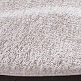 Safavieh Tahoe Shag 6'-7" x 6'-7" Rug in Silver / White