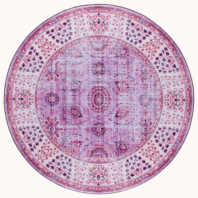 Safavieh Tucson 6'-0" x 6'-0" Rug in Violet / Beige