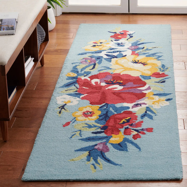 Safavieh Chelsea 2'-3" x 8'-0" Rug in Blue / Rose