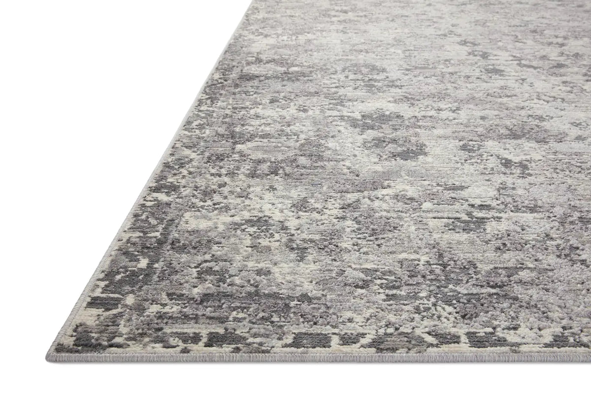 Loloi Indra Ina-04 Charcoal/Silver Rug - rug corner