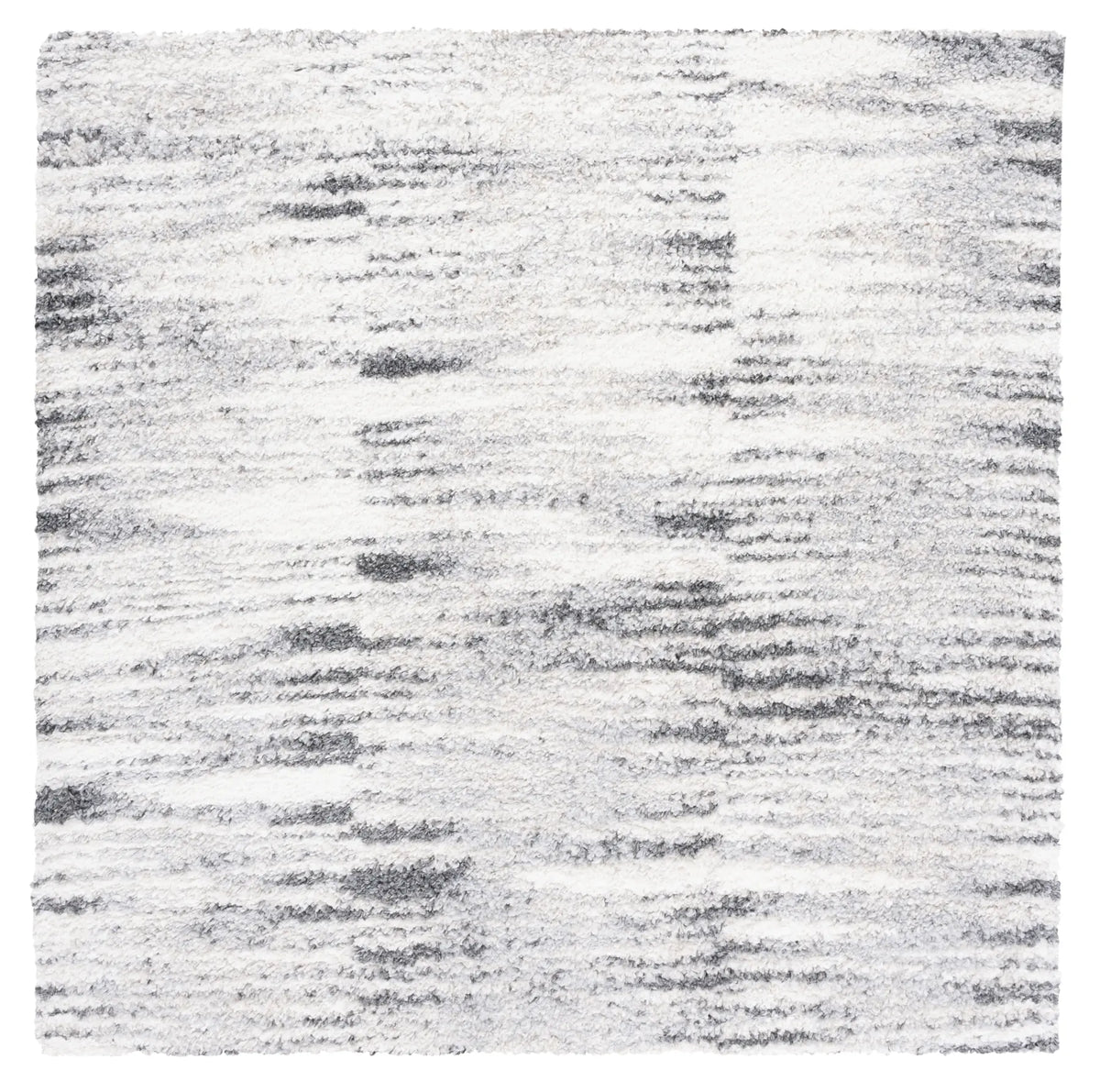 Safavieh Berber Shag 6'-7" x 6'-7" Rug in Grey / Ivory