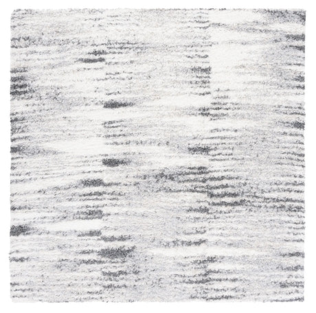 Safavieh Berber Shag 6'-7" x 6'-7" Rug in Grey / Ivory
