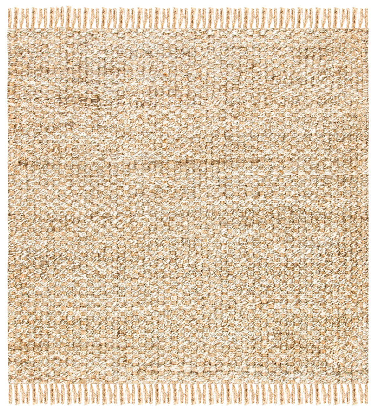 Safavieh Natural Fiber 6'-0" x 6'-0" Rug in Natural / Grey