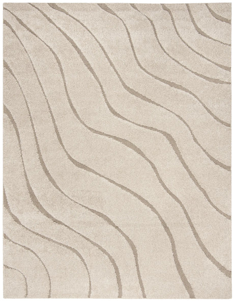 Safavieh Florida Shag 9'-6" x 13'-0" Rug in Cream / Beige
