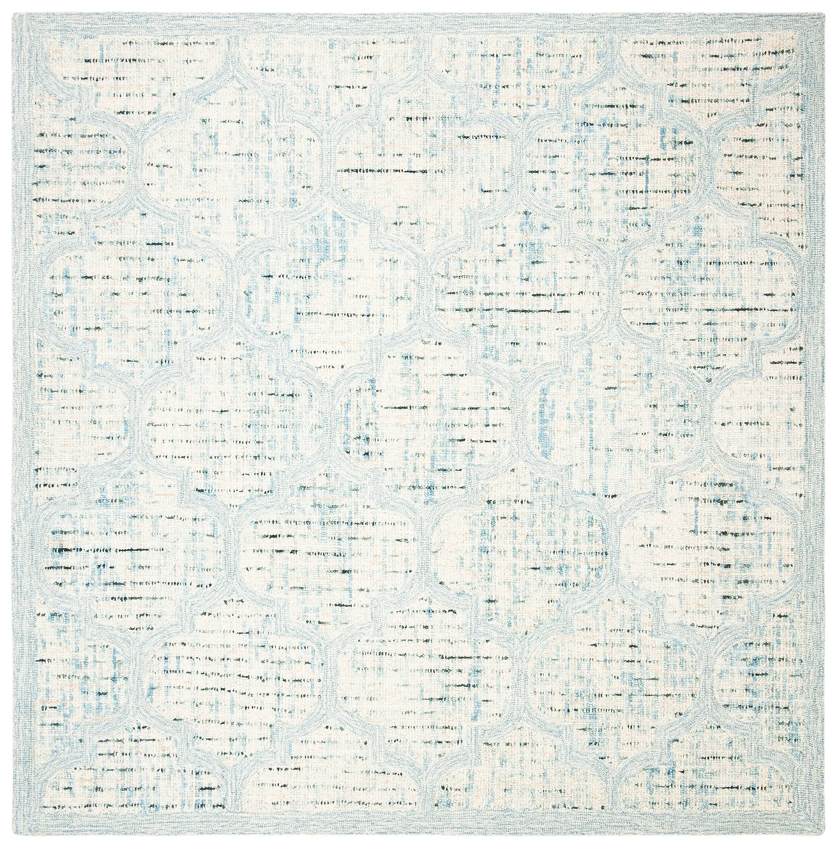 Safavieh Abstract 6'-0" x 6'-0" Rug in Ivory / Turquoise