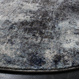 Safavieh Galaxy 5'-3" x 5'-3" Rug in Charcoal / Blue