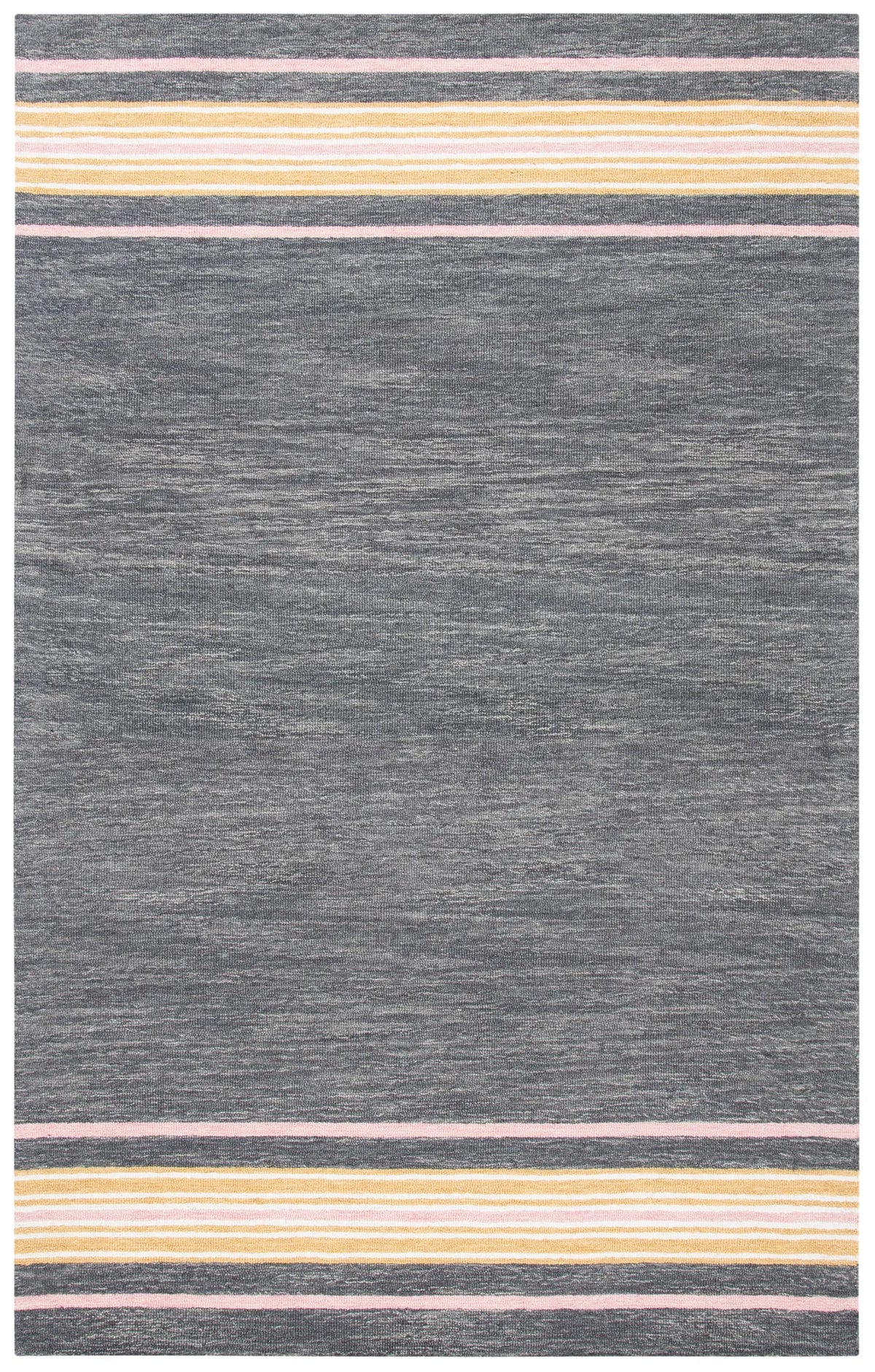 Safavieh Metro 4'-0" x 6'-0" Rug in Charcoal / Pink