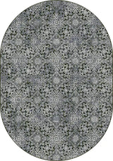 Dynamic Rugs Ancient Garden 57162 Steel Blue Rugs - Oval